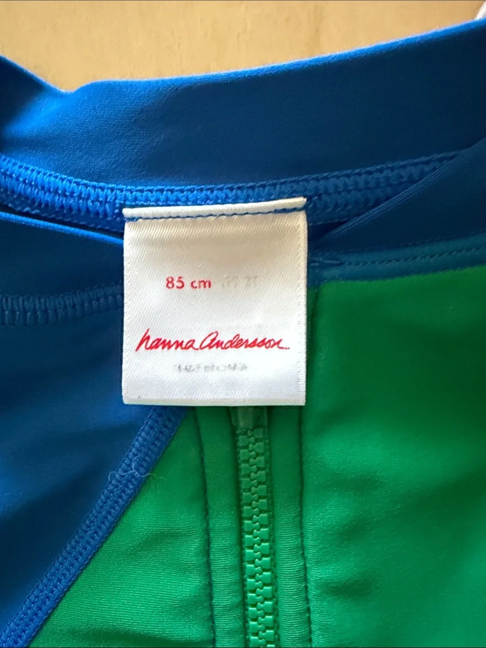 Hanna Andersson rainbow sunshine swim Colorblock One-Piece Rashguard